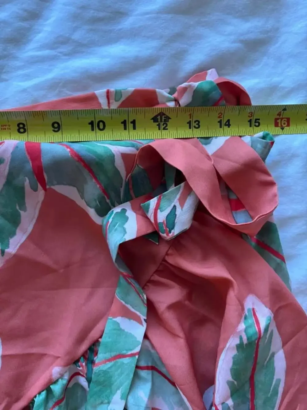 NWT Anthropologie Hutch Tropical Palm Leaf Printed Wrap Maxi Skirt Size Large